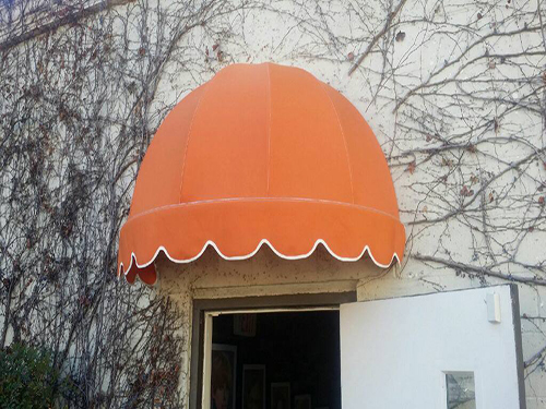 New Orange Sunbrella Awning